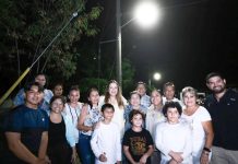 Mérida ampliará a 80% la cobertura de alumbrado LED este año Cecilia Patrón durante el encendido de nuevas luminarias LED en Mérida.